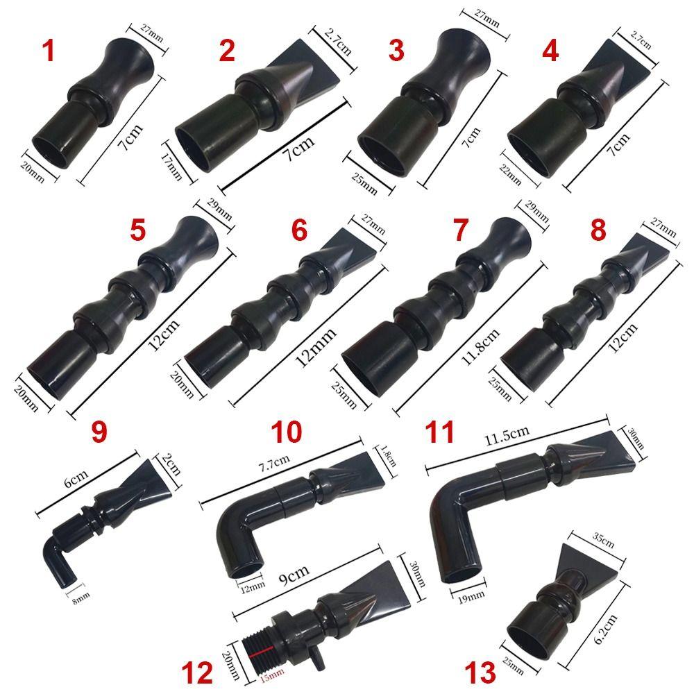 1Pcs Plastic Fish Tank Water Outlet Black Return Pipe Connector for Fish Tank Aquarium