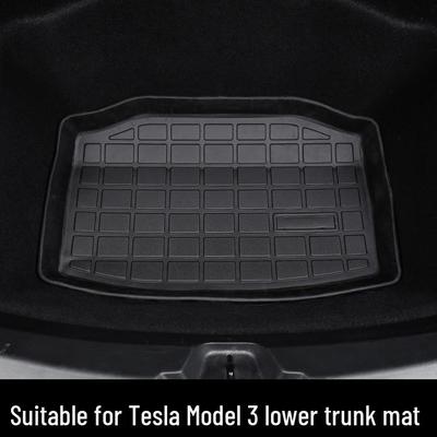 Передний бокс для хранения и коврики в багажник для Tesla Model 3/Y – Аксессуары из ТПЭ-резины