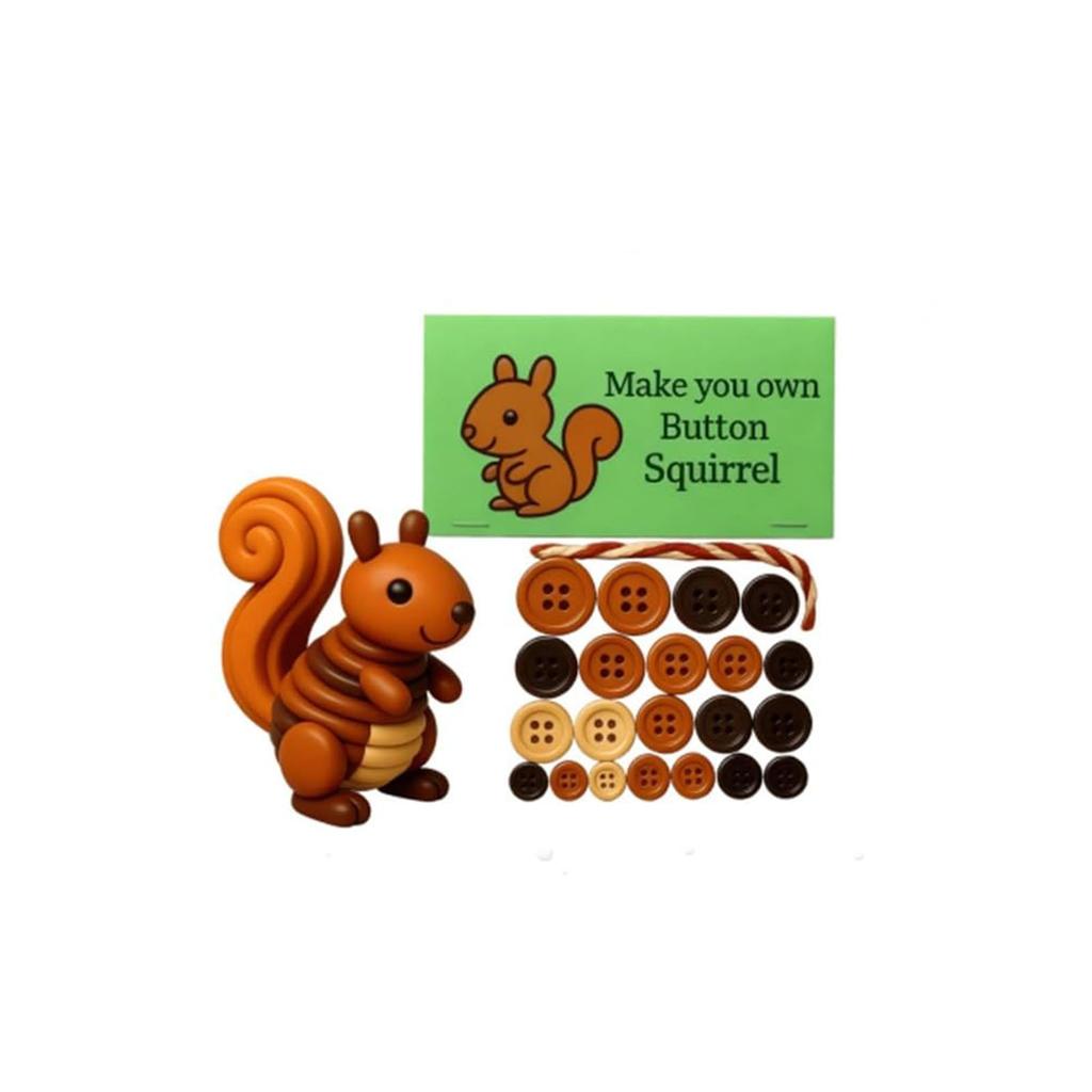 DIY Button Snowman Ornament Kit