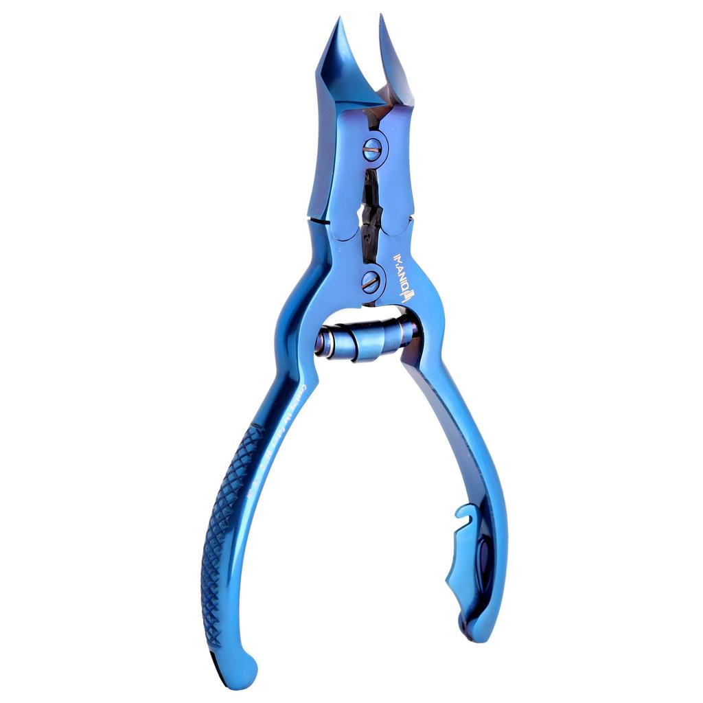 Nail Nippers For Thick Ingrown Nails Cuticle Clippers Scissors Manicure Spa Salon Blue
