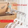 Portable Folding Drying Rack: Multifunctional Travel Hanger with Five Slots for Clothes, Ideal for Hotel and Business Trips.