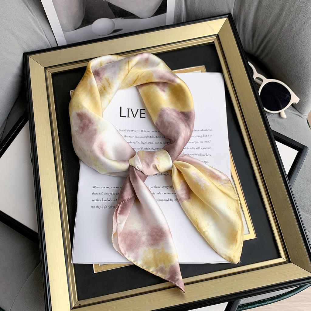 2024 New 70 CM Silk Shirt Decoration Small Square Scarf Fashionable And Versatile Commuting Scarf Neck Protection Scarf