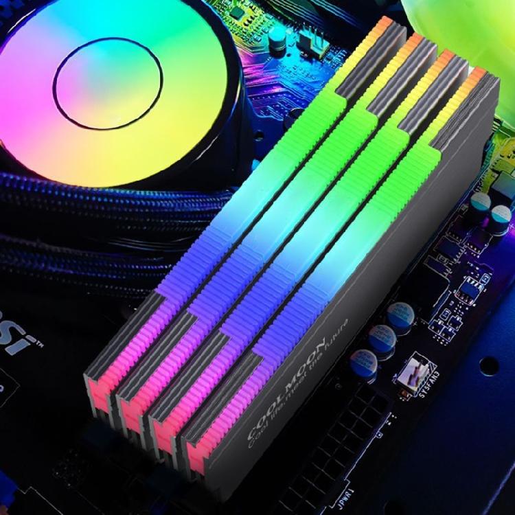 Высокоэффективный радиатор для оперативной памяти DDR4, вентилятор 2500 об/мин, регулируемая ARGB-подсветка, низкопрофильный дизайн, компонент для настольного компьютера