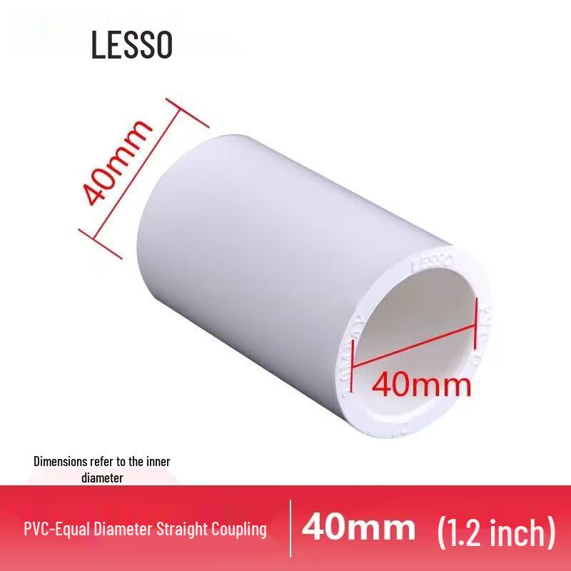 LESSO PVC-U Straight Connector
