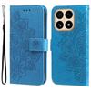 For Xiaomi 15T Case Floral Pattern PU Leather Wallet Stand Phone Cover