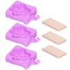 3pcs Kitchen Utensil Ice Bar Mold Silicone Cake Mold Cute Ice Cream Mold  Restaurant