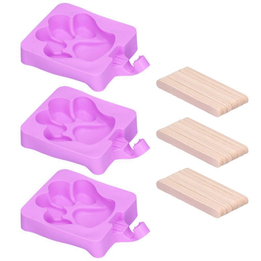 3pcs Kitchen Utensil Ice Bar Mold Silicone Cake Mold Cute Ice Cream Mold Restaurant