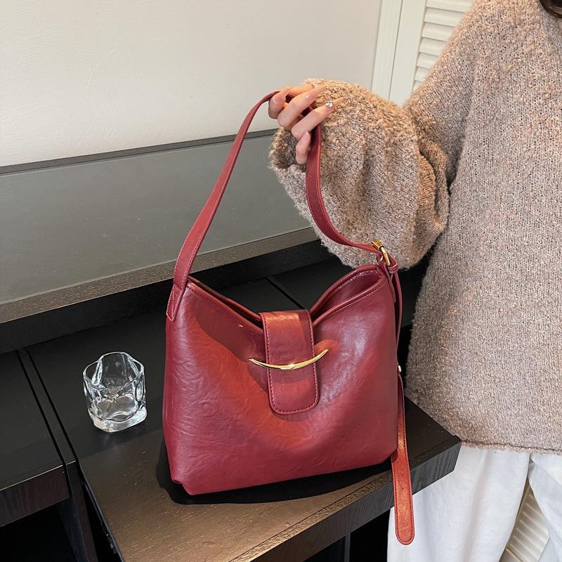 Маленькая сумка модная сумка-тоут женская большой вместимости сумка подмышку новая текстура плечевая повседневная сумка-тоут