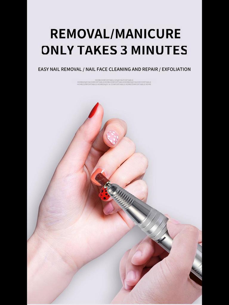 Портативное устройство для снятия лака с ЖК-дисплеем, аккумулятором и устройством для удаления омертвевшей кожи