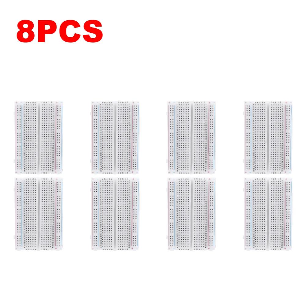 1-10pcs 400 Tie Points Solderless PCB Breadboard Mini Universal Test Protoboard DIY Bread Board for Bus Test Circuit Board