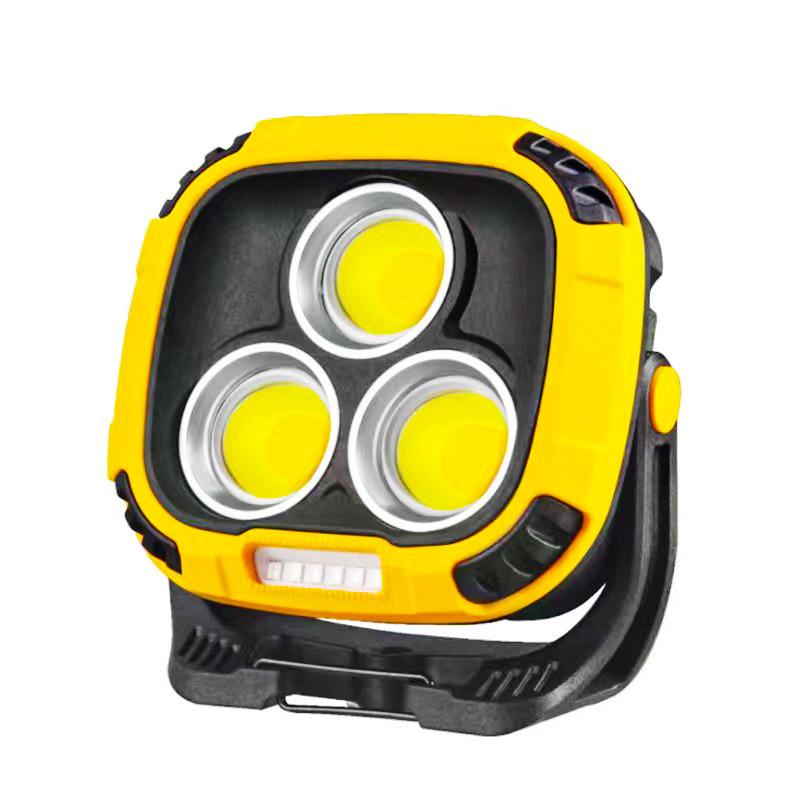 Rechargeable Cob Work Camping Light With Built-In Battery - Led Strong Magnet Tent Light And Flood Flashlight For Outdoor Advent