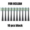 10 шт. Сменные насадки-щетки для Oclean X PRO/Z1/F1/One/Air 2/SE Мягкие насадки DuPont Вакуумная упаковка
