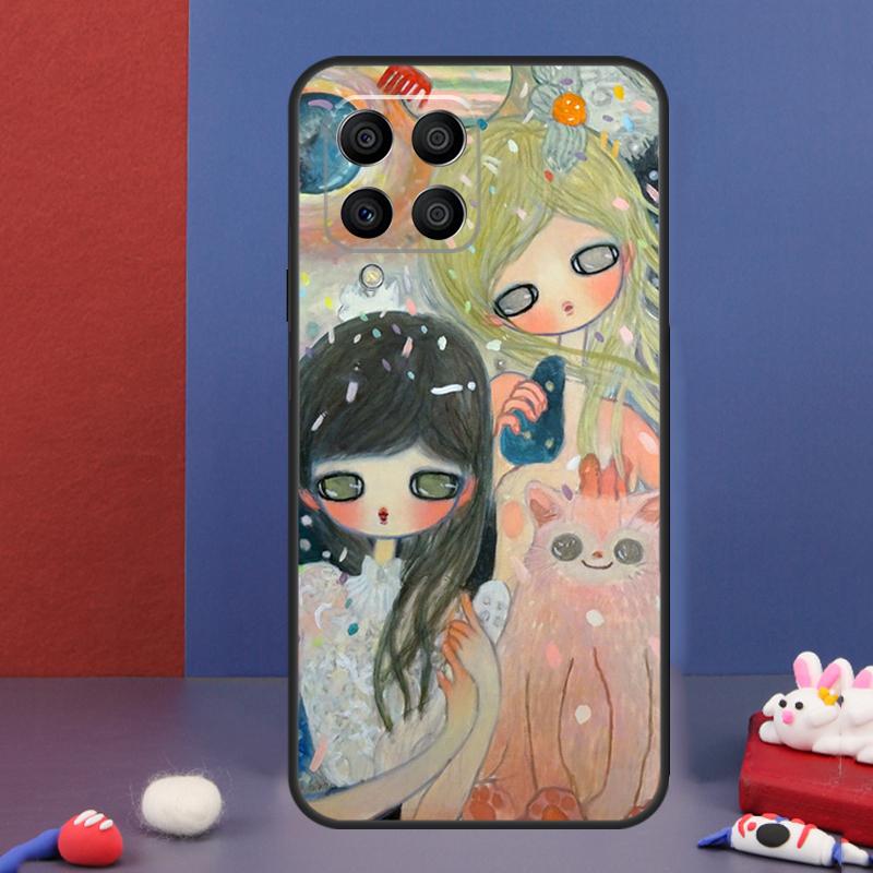 Мультяшный Эстетичный Чехол Aya Takano для Samsung Galaxy M31 M21 M11 M13 M54 M34 M14 M56 M36 M16 M53 M32 M52 M35 M55 M15 M06