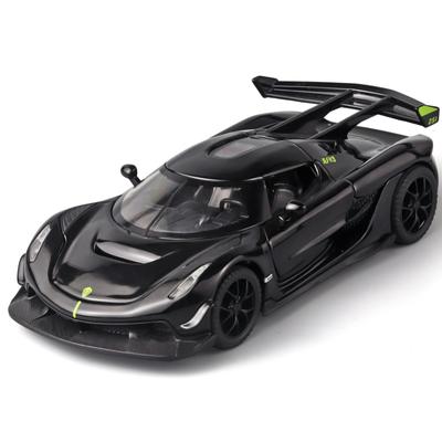 1/32 Koenigsegg Jesko Attack сплав спортивная модель автомобиля литая металлическая гоночная машина транспортные средства модель имитация звук свет детская игрушка подарок