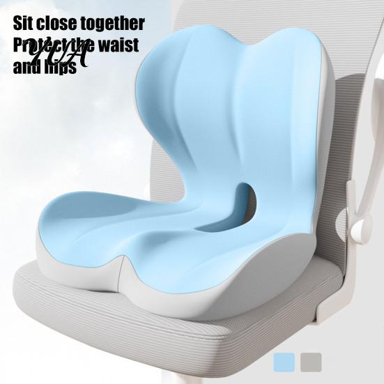 Ergonomic Cushion for Drivers Memory Foam Car Seat Cushion, Lumbar Support Back Pain, Breathable Bamboo Fiber Pad Non-Slip Office Chair with Washable
