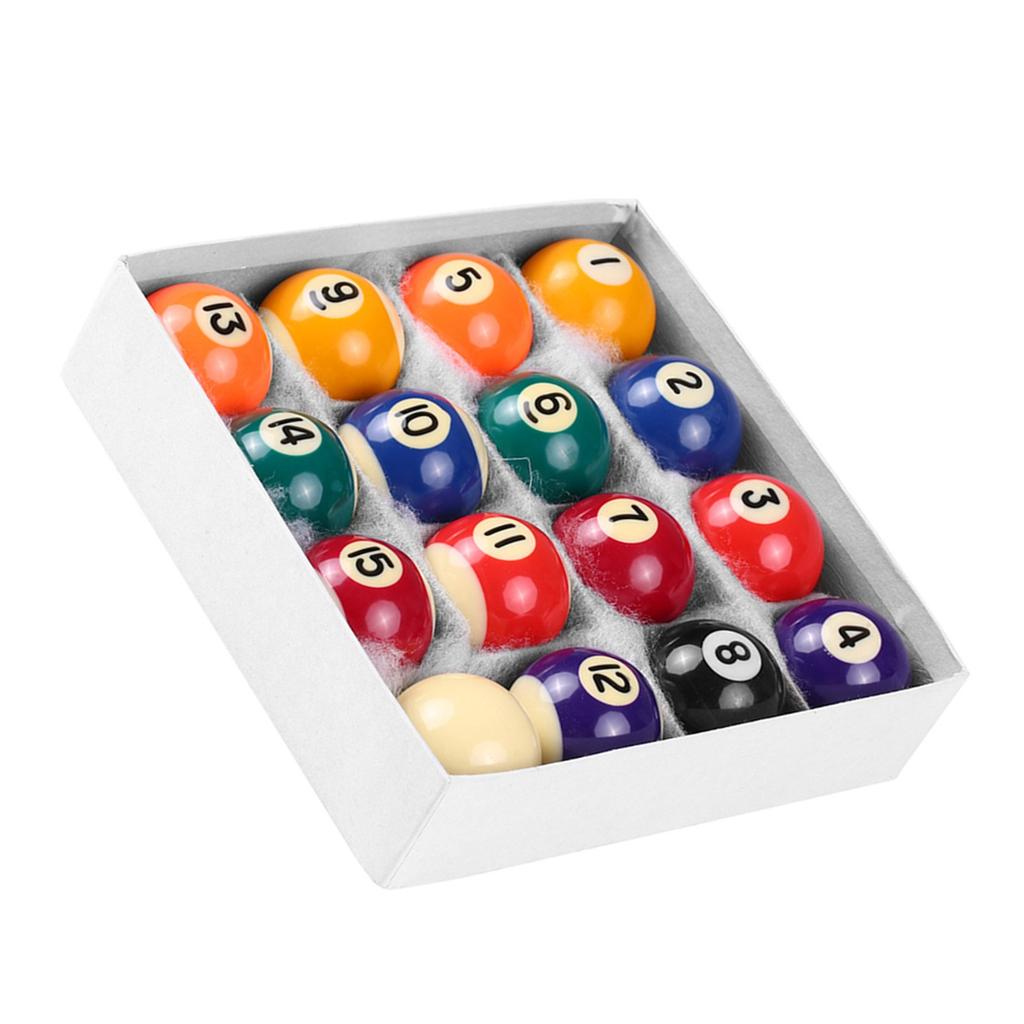 25ММ 38ММ Детский набор бильярдных шаров из смолы, маленький набор шаров для пула