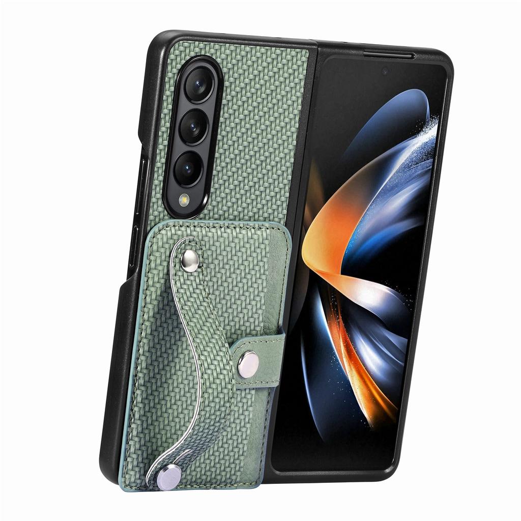 Для Samsung Z Fold 4 противоударный портативный чехол с слотом для карт для Samsung Galaxy Z Fold 4 Fold4 Zfold4 крышка из углеродного волокна