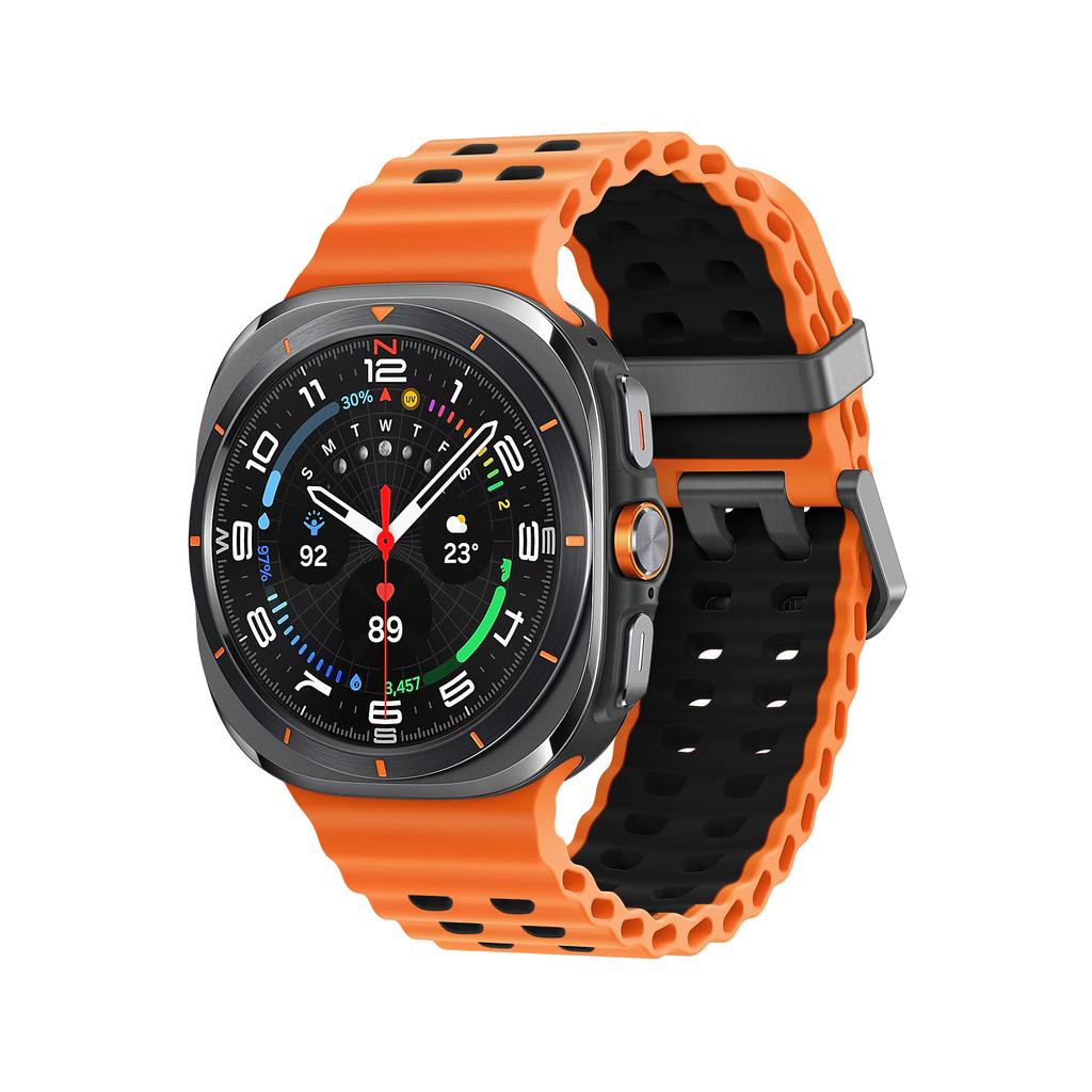 Marine Band For Samsung Galaxy Watch ultra Strap 47mm Accessories Two color Sport silicone Bracelet Galaxy Watch 7 ultra Straps