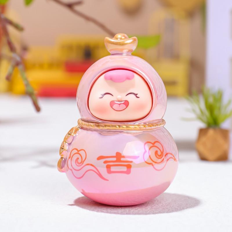 Милые маленькие фигурки тыквы-горлянки Фуси, подарки для украшения офисного стола, гальванизированные куклы, храмы