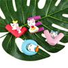 4 шт. миниатюрная фигурка Love Cat из смолы для кукольного домика, садовый декор, микропейзаж
