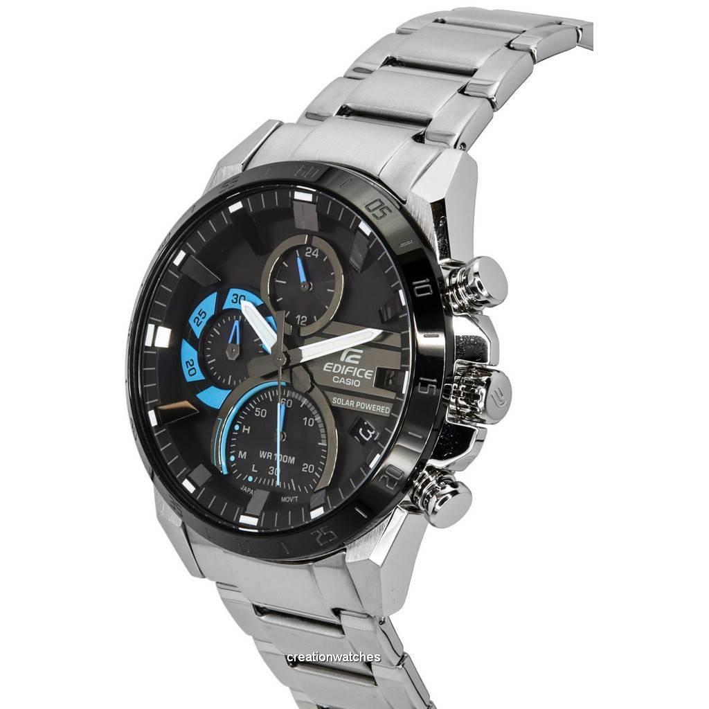 Casio Аналоговые мужские часы Edifice Chronograph на солнечной батарее EQS-940DB-1B EQS940DB-1B 100M
