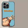 Чехол для телефона Curious G-Georgeser-m-Monkeis Для iPhone 17 Air 15 Pro 14 Plus 16 Pro Max 17E 16E 12 13 Mini 11 Чехол Милые Fundas