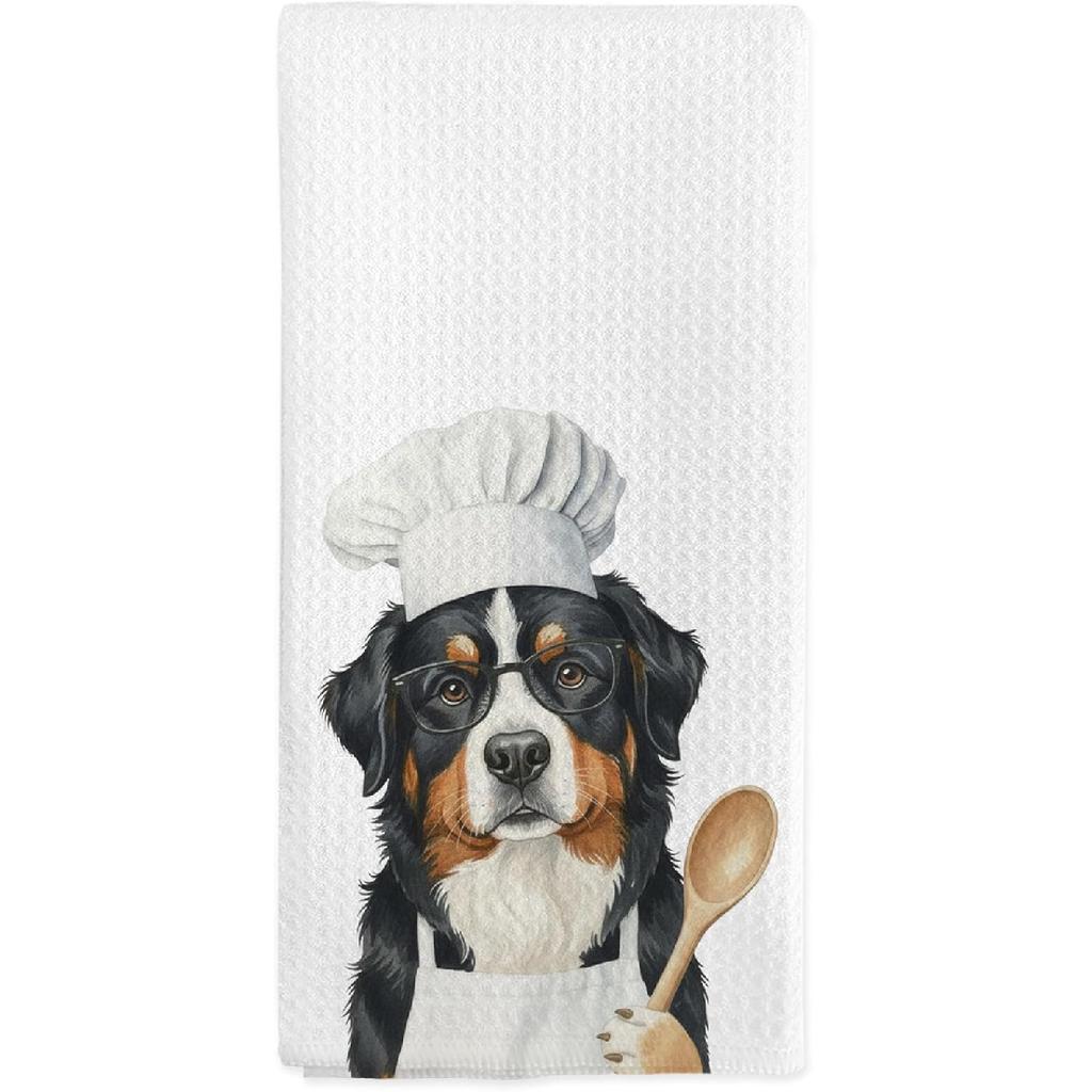 Orange Tabby Cat Kitchen Towels, Orange Tabby Cats Gifts for Women Cat Lovers, Funny Cats Chef Hand Dish Tea Towels for Kitchen Decor, 16x24 Inch