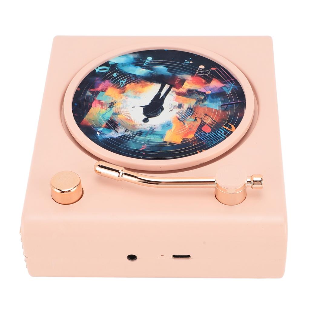 Bluetooth проигрыватель виниловых пластинок динамик винтажный HIFI качество звука красочный свет небольшой беспроводной динамик