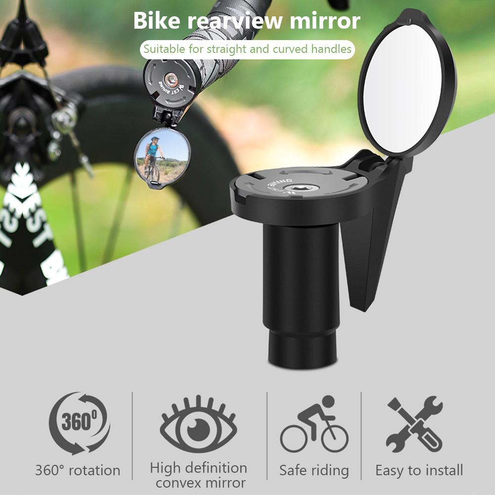 Kolip Bicycle Rear View Mirror 360 Angle Adjustable Portable Lightweight Impact-resistant Bicycle Mirror For Handlebars