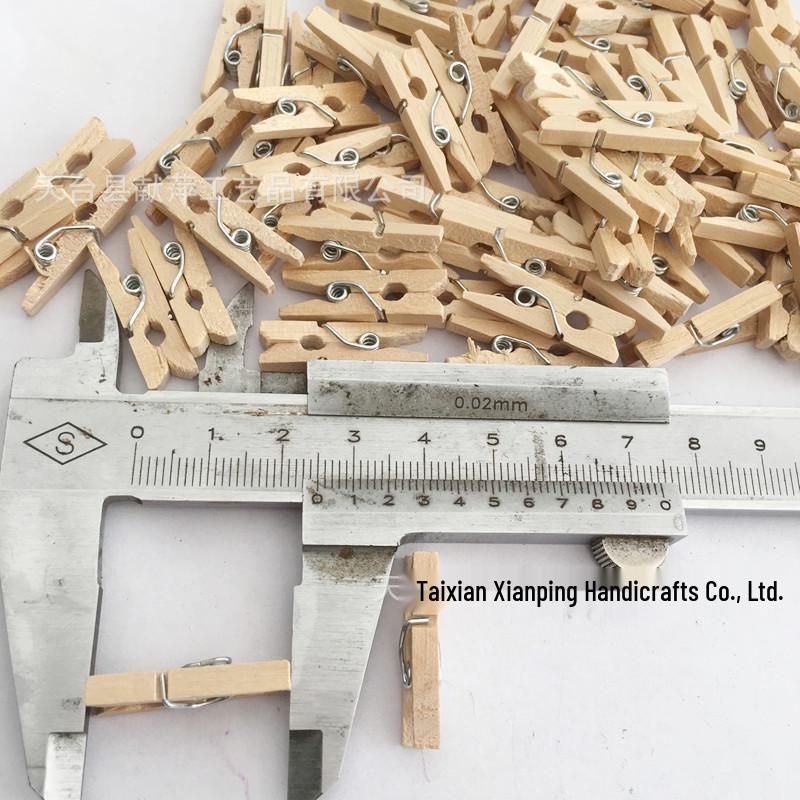 Маленькие клипсы из натурального дерева для хранения и фотографий (2.5~7.3см)