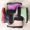 Women's rain shoes thickened integrated waterproof women's rubber shoes kitchen mother women's short rain boots women's wading shoes water shoes