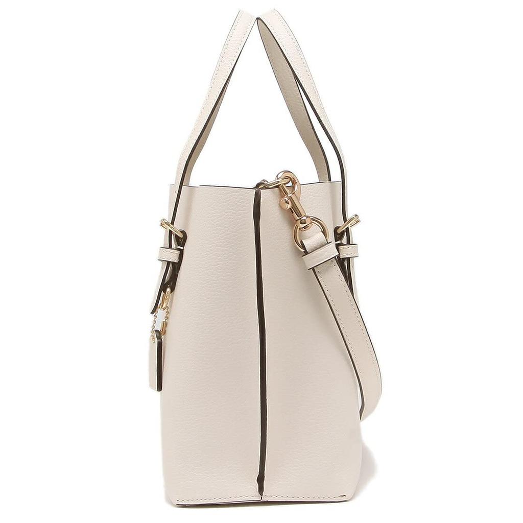 Сумка FC4084 C4084 Chalk x Light Saddle Cross Grain Leather Molly Tote 25 Ladies [Coach] (Сумка) [Товар аутлета] [Бренд] [Товар]