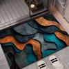 Square Visual Floor MATS, Water-absorbing and Anti-slip Foot MATS for Home Bathrooms, Suitable for Bedrooms, Kitchens and Bathrooms