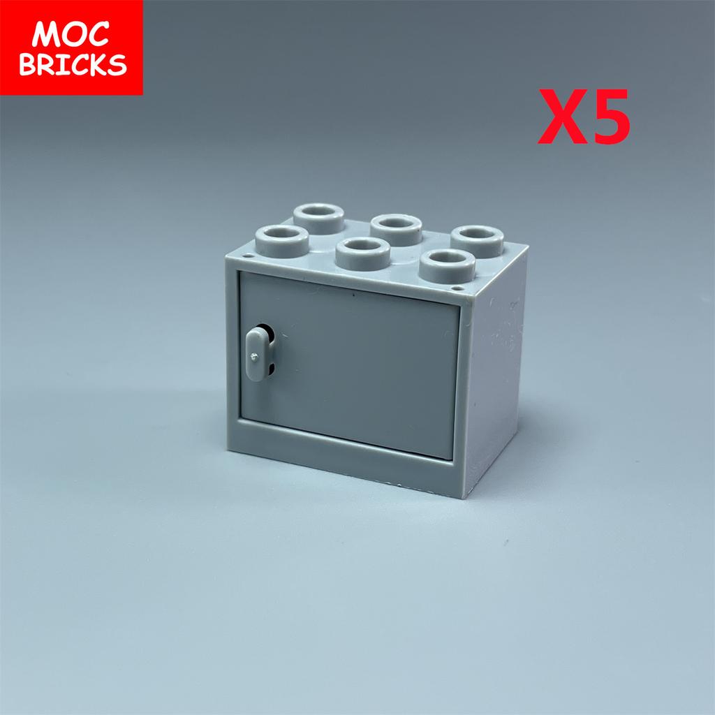Коробка-шкафчик для кубиков MOC Контейнер 2x3x2 Шкафы Собираемые Частицы 4532 4533 Городской Дом Строительные Кирпичики Детали