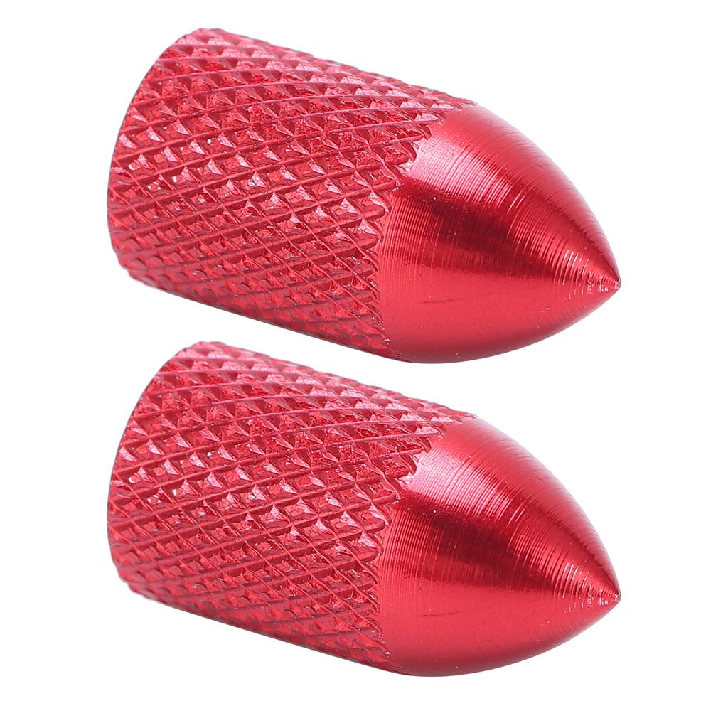 2pcs Schrader Valve Caps Aluminium Alloy Schrader Cycling Valve Dust Covers Bicycle Tire Caps