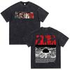 Akira Anime Tshirt Men Vintage Washed Black Oversized Streetwear Cotton Short Sleeve Graphic Tees Unisex Tops