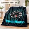 Custom Text Flannel Blanket Penrith Panthers Print Warm Cozy Blanket Home Sofa Bedding