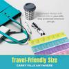Weekly Pill Organizer - 4-Times-a-Day Pill Planner Pill Box Separates Pills & Vitamins,Travel Medication Reminder Monday To Sunday.