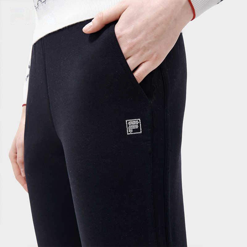 Новые вязаные спортивные штаны FILA женские, легендарный синий F11W311604FNV