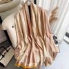 Winter Scarf Women's New Meteor Horse Color Matching Scarf Sweet Warm Scarf Imitation Cashmere Shawl Women