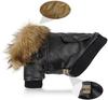 Кожаные пальто для собак Водонепроницаемое зимнее пальто для собак Куртки для щенков для маленьких и средних собак одежда для питомцев одежда для собак зимняя