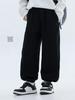 Хлопковые штаны-джоггеры для мальчиков, Осень 2026: Свободные, модные спортивные штаны для детей среднего и старшего возраста