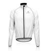 Morethan Long Sleeve Cycling Jacket Windbreaker Men's (Size M/White) Autumn/Winter (Lightweight/UV Protection/Back Pocket/Storable) WVP-005