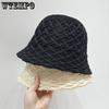 Korean Thin Knitted Fisherman Hat for Women's Spring and Summer Casual Versatile Travel Sun Shading Solid Color Hat
