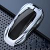 Для Tesla Model 3 YS Model X цинковый сплав черный автомобильный ключ защитный чехол мультфильм смарт-пульт дистанционного управления ключ автомобильные аксессуары