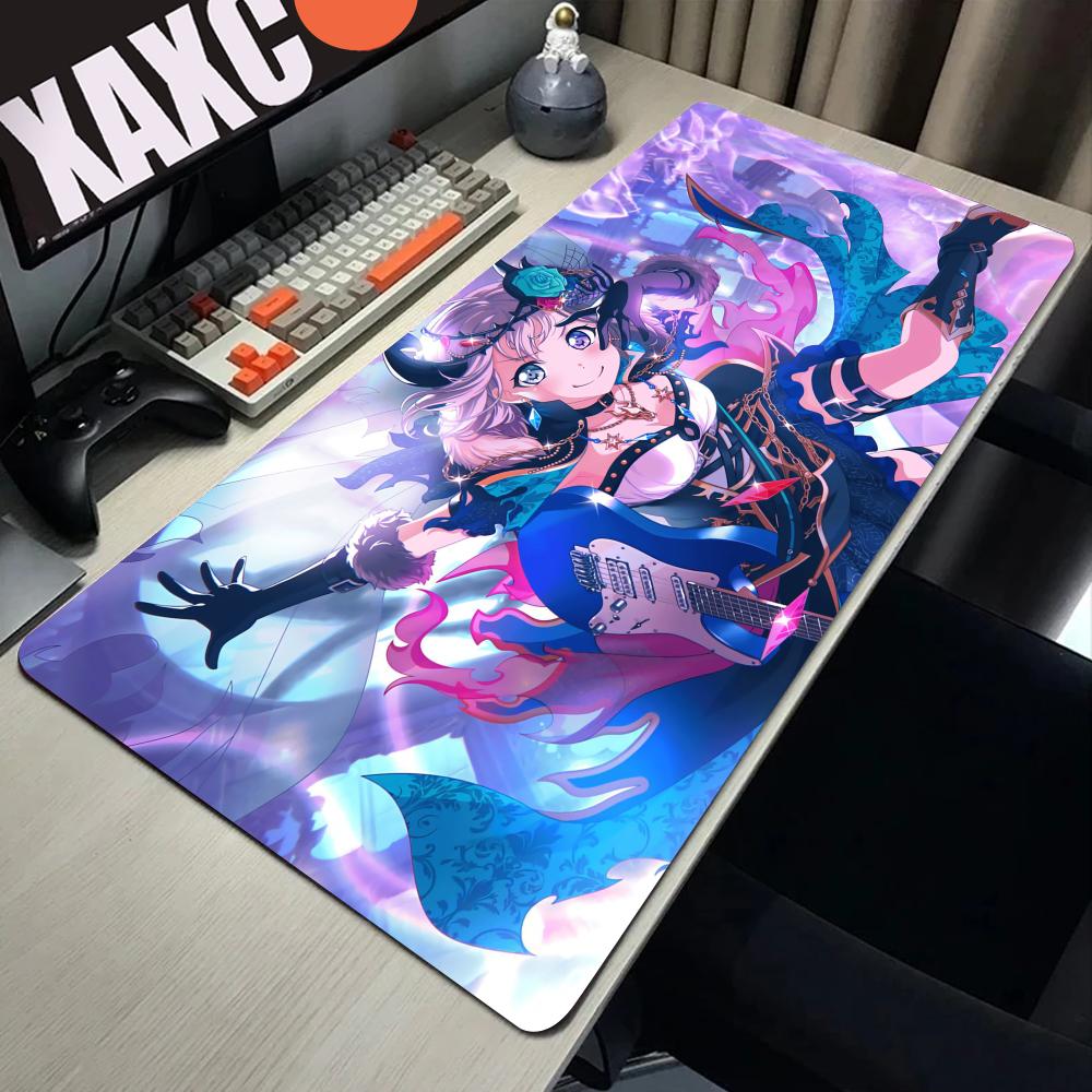 BanG Dream Mousepad Kawaii Padmouse Arisa Ichigaya Gamer Desk Mat Anime Gaming Computer Accessories Keyboard XXL Mouse Pad