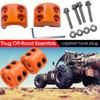 Black Color Rope Hook Metal Construction Cable Line Saver Vehicle Accessory Waterproof  UTV Use