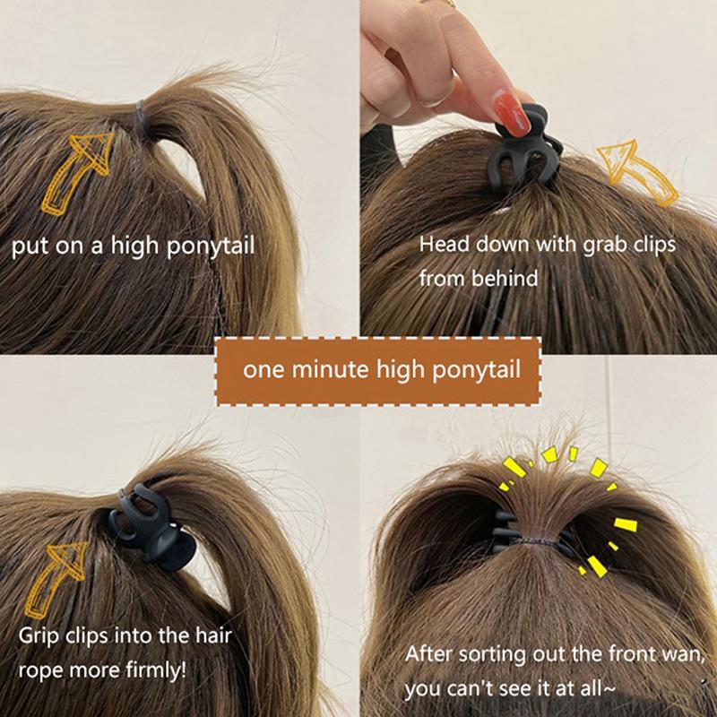 Корейский Черный Хвост Фиксирующий Артефакт Зажим для Волос Ювелирные Изделия Аксессуары для Волос для Женщин Девушка Аксессуары для Волос