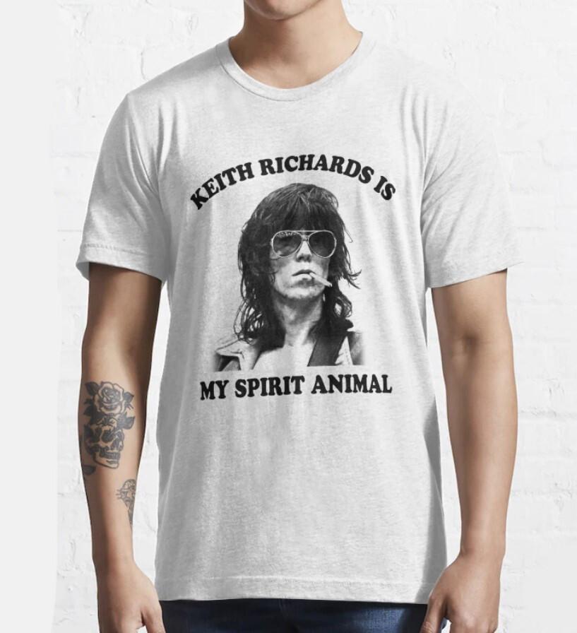 Keith Richards Is My Spirit An*Mal T-Shirt Unisex Short Sleeve T-Shirt All Sizes Unisex T-Shirt