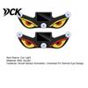 Light Sensor Car Lamp Devil Eyes Solar Powered LED Dynamic Windshield Ambient USB-C Atmosphere Lighting Rechargeable Vehicle with
